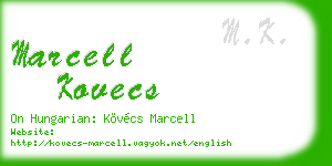 marcell kovecs business card